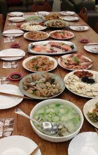 Taiwanesisches Seafood Buffet